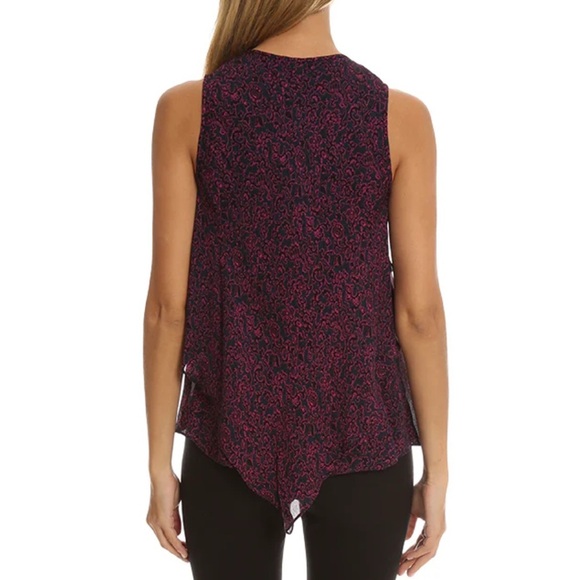 10 Crosby V-Neck Handkerchief Tank - Picture 3 of 5